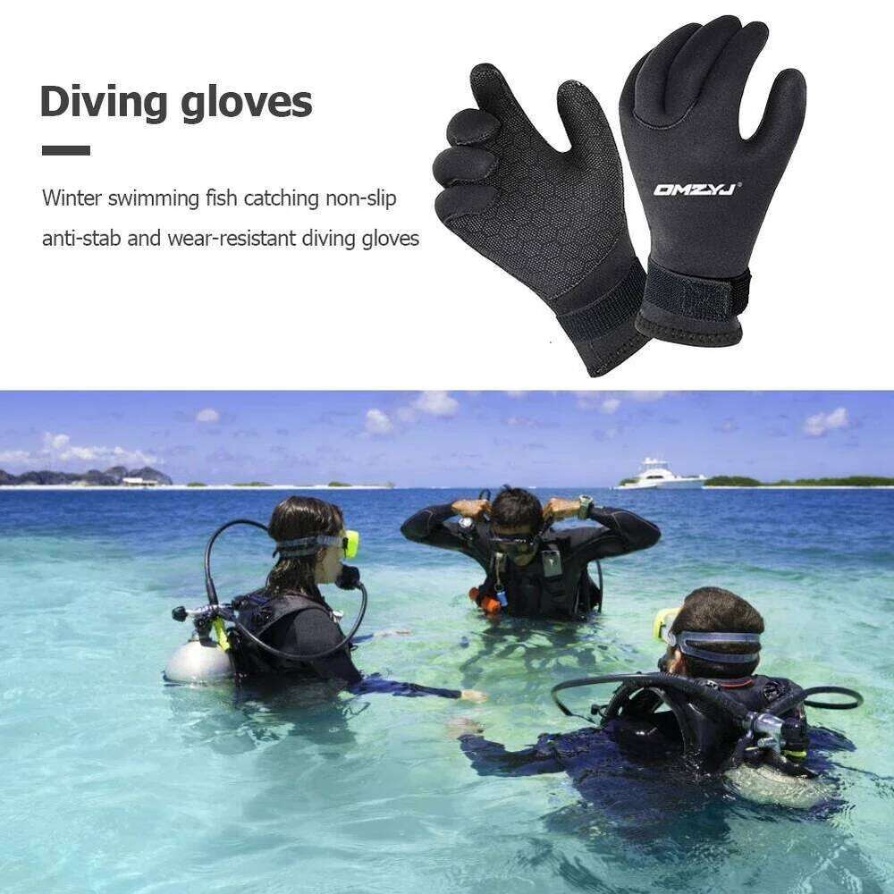 5MM 3MM Men Wetsuit Winter Gloves Scuba Snorkeling Paddling Surfing Kayaking Canoeing Spearfishing Mittens Diving Equipment Y260115