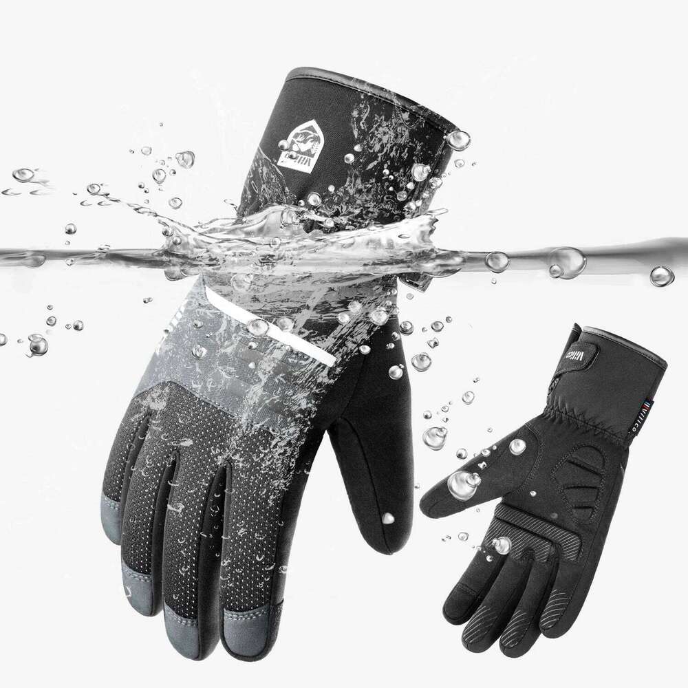 Autumn Winter Outdoor Sports Cycling Durable Velvet Warm Touch Screen Windproof Anti-slip Cold Waterproof Ski Gloves Y260115