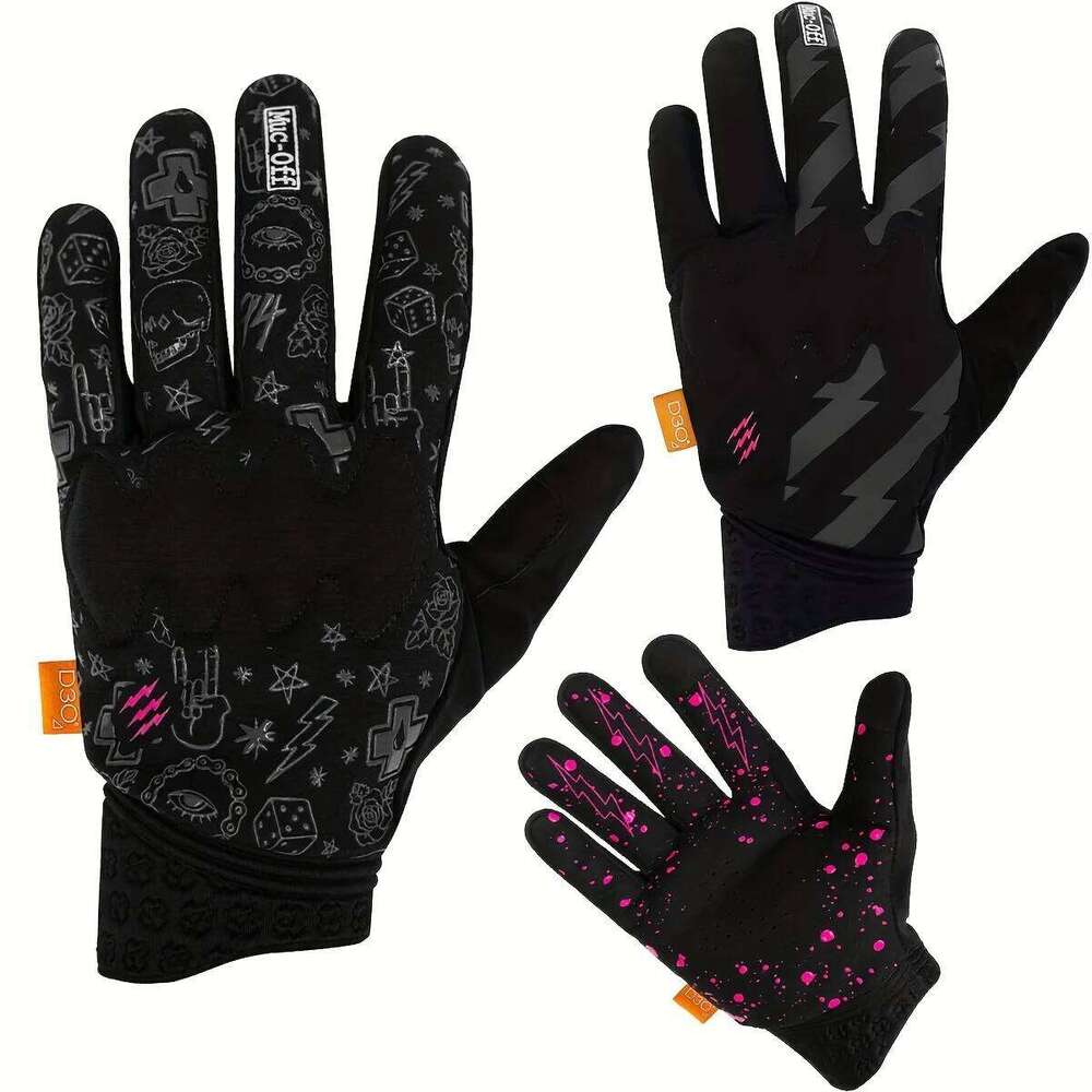 2025 Outdoor Fashion unisex gloves Motorcycle Riding Full Finger Gloves Y260115