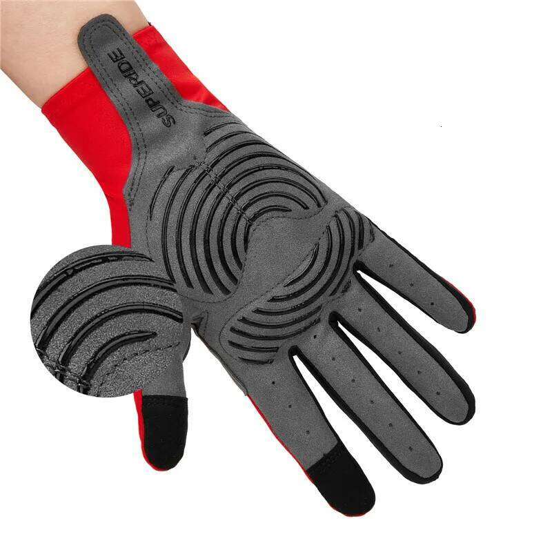 SUPERIDE Gel Padded Full Finger Cycling Men Women Breathable MTB Bicycle Sports Moisture Wicking Road Bike Gloves Y260115