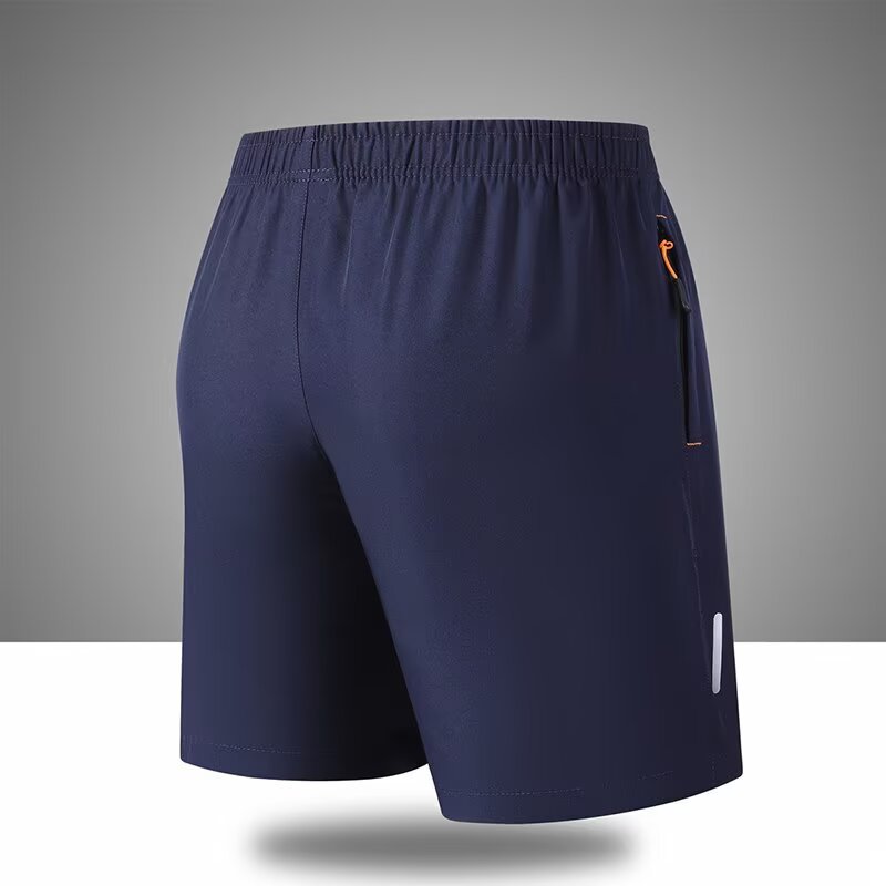 Men's Summer Minimalist New-Style Casual Shorts, Loose-Fit Athletic 5-inch Shorts, Ice Silk Cool-Touch Breathable Straight-Leg Pants