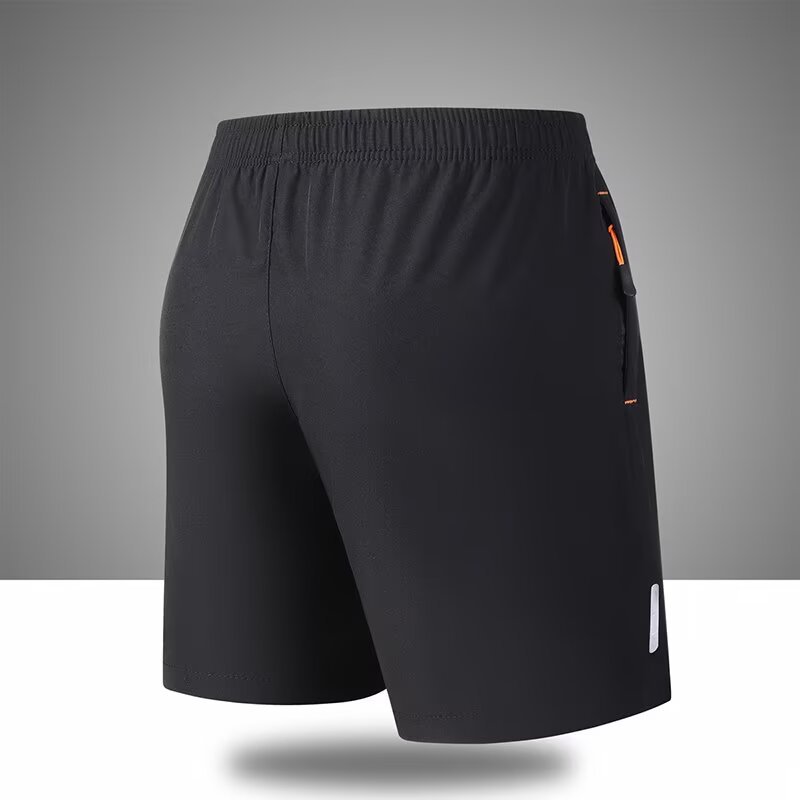 Men's Summer Minimalist New-Style Casual Shorts, Loose-Fit Athletic 5-inch Shorts, Ice Silk Cool-Touch Breathable Straight-Leg Pants