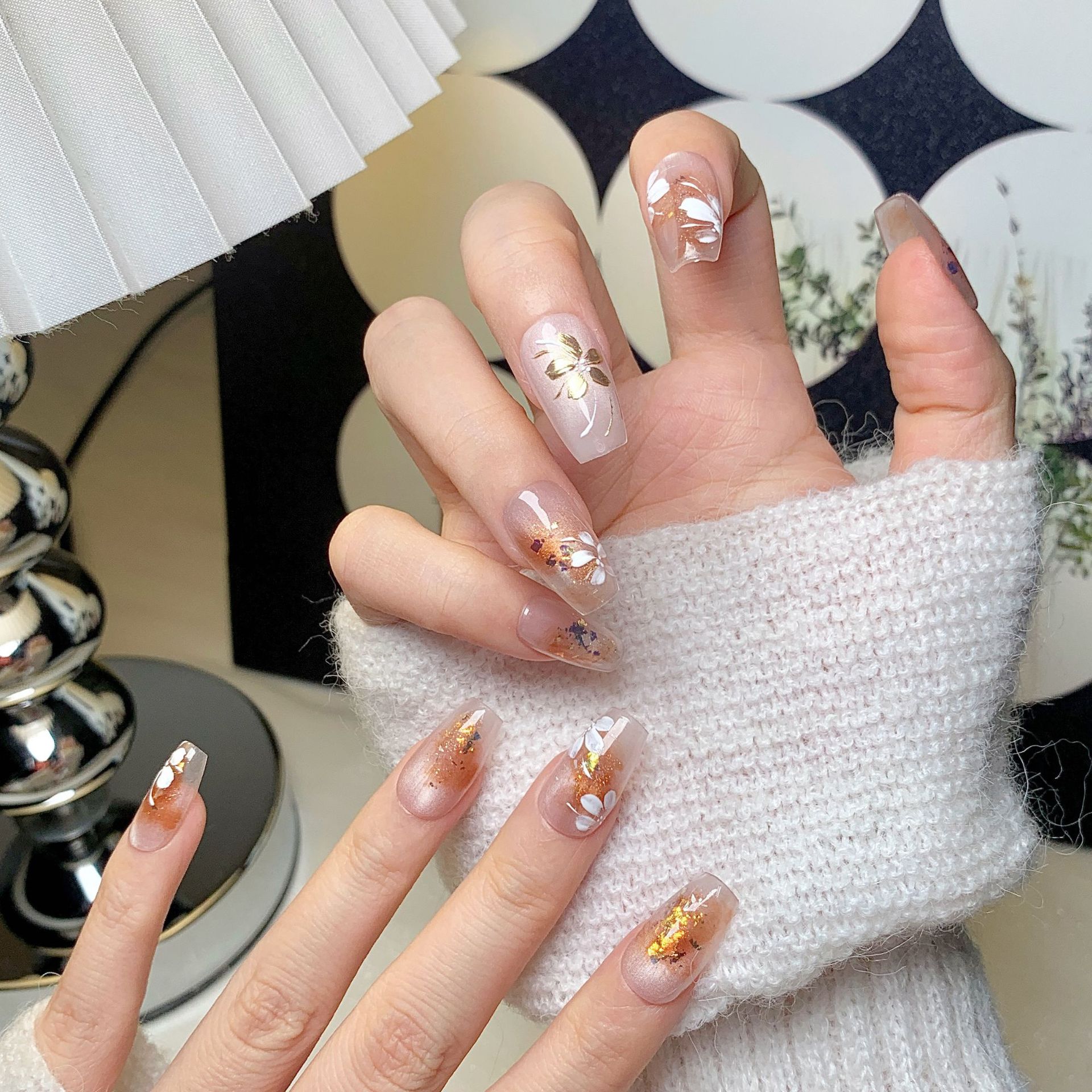 Fashionable InStyle Cat Eye Stiletto Nails Durable Acrylic Tips by Professional Artisans