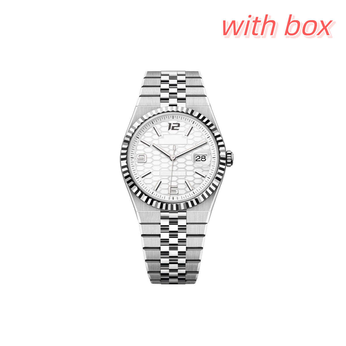 Mens watch 40MM dial 2813 movement Automatic Watches 904L stainless steel Strap Sapphire Luminous Luxury wristwatches With Box