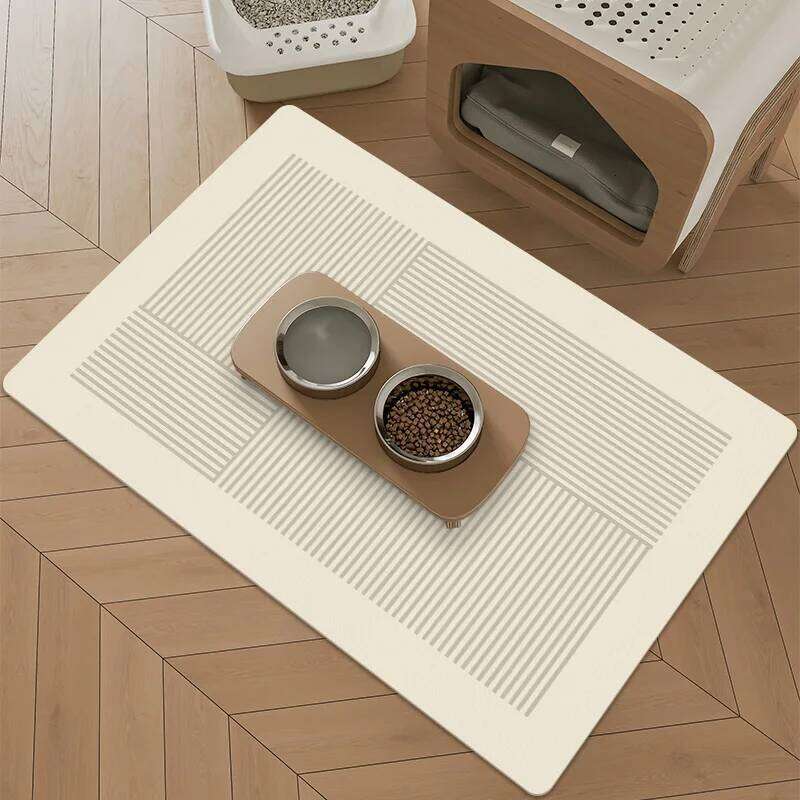 Nordic Minimalist Pet Feeding Mat Home Decor, Cat & Dog Bowl Pad, Anti-Slip, Super Absorbent, Dirt-Proof, Easy To Clean