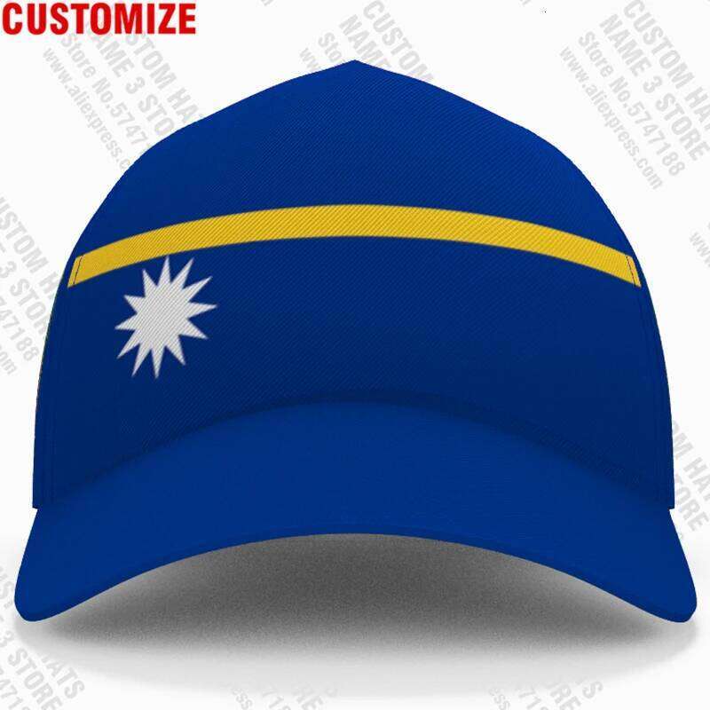Nauru Baseball Caps Free 3d Custom Made Number Team Logo Nr Hats Nru Country Travel Fishing Naurun Nation Republic Flag Headgear Y260115