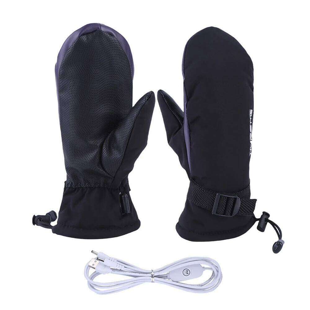 Warm USB Charging Electric Heated Gloves Cold-Proof 3 Gear Temperature for Climbing Hiking Cycling Y260115