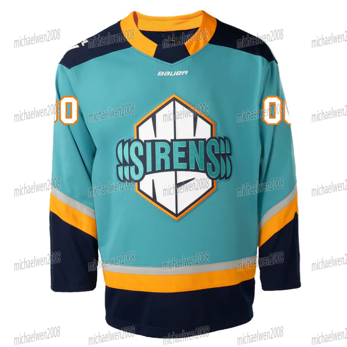 Personalized Custom New York Sirens Hockey Jersey Sarah Fillier Alex Carpenter Embroidered Letter Number Design Polyester Jerseys