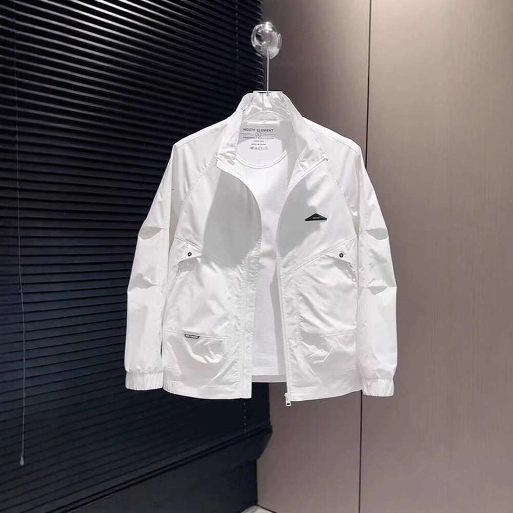 Men's Jackets Men's Outerwear CoatsOuterwear Spring And Autumn Stand Collar Trendy Personality Jacket Fashion Casual Coat Daily Commute Men&