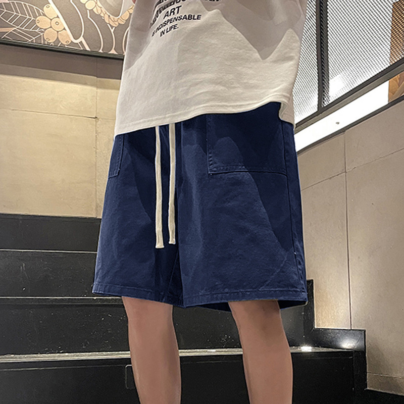 Men's New Casual Cargo Shorts for Spring, Summer & Autumn, Breathable & Versatile, Teen's American Retro Style 5-inch Shorts