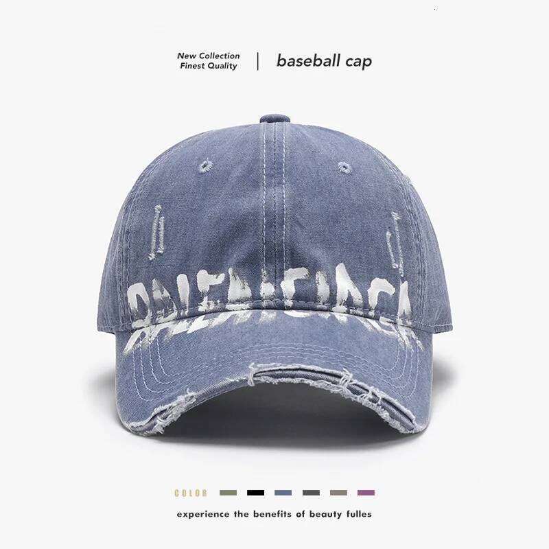 Hip hop Letters Soft Top Men Large Size hole Baseball Women's Outdoor Travel All-Matching Breathable Personality Peaked Cap Y260115