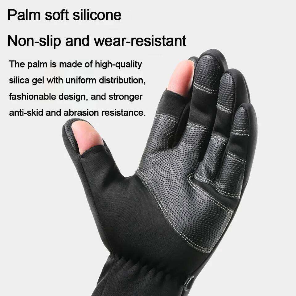 LOOGDEEL Warm Running Full Finger Outdoor Sport Windproof Waterproof Non-slip Touch Screen Cycling Jogging Gloves Unisex Y260115