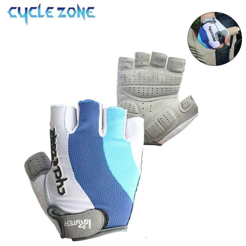 Cycle-Zone Half Finger Breathable Universal Bicycle Outdoor Sports Riding Gloves MTB Road Bike Equipment for Four Season Y260115