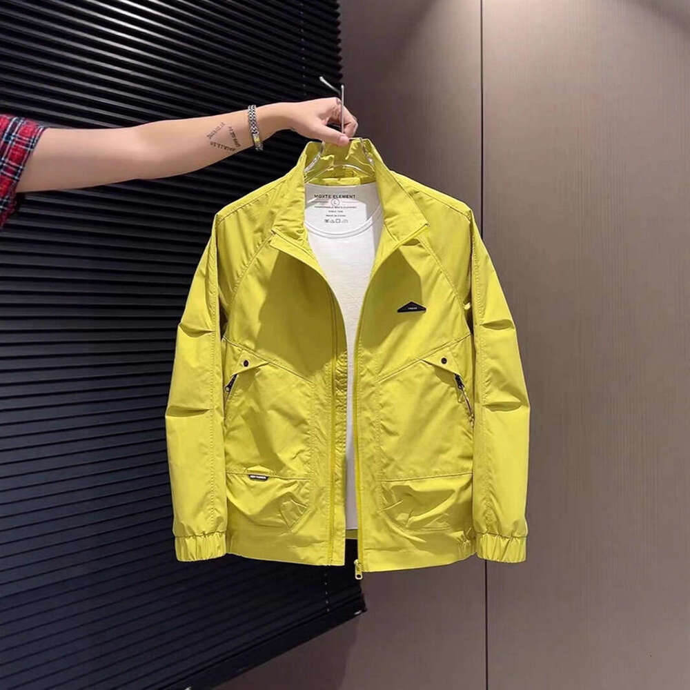 Men's Jackets Men's Outerwear CoatsOuterwear Spring And Autumn Stand Collar Trendy Personality Jacket Fashion Casual Coat Daily Commute Men&
