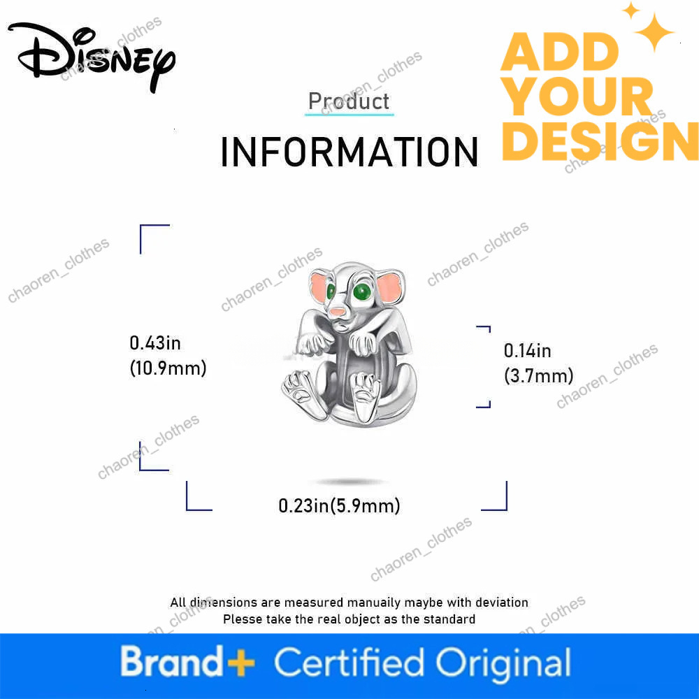 Disney Mickey WALL-E 925 Silver Winnie The Pooh Donald Duck Charm Bead For Women Bracelet DIY Christmas Jewelry Pendant Gifts H251220 - view 4