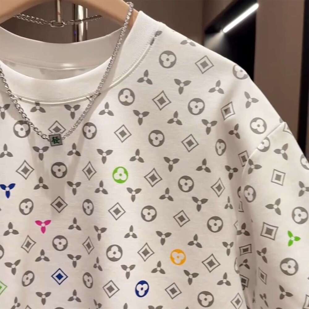 Men's T-Shirts Men's Clothing Round Neck Floral Print Luxury Men's Tees Casual Summer Half Sleeve Stylish Cool Shirt Free Shipping