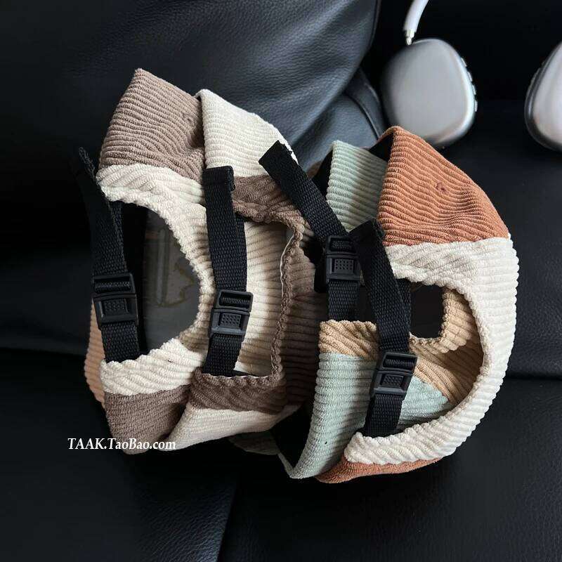 Retro Literary Embroidery Corduroy Tooling Style Men's Hats Autumn Outdoor Casual Versatile Short-brimmed Baseball Caps Women Y260115