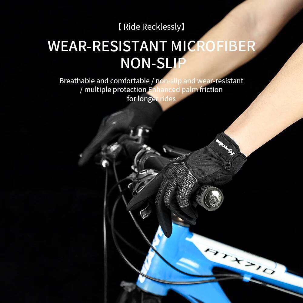 Spring Autumn MTB Cycling Breathable Non-Slip Shock-Absorbing Touch Screen Black Tactical Motorcycle Gloves Men Y260115
