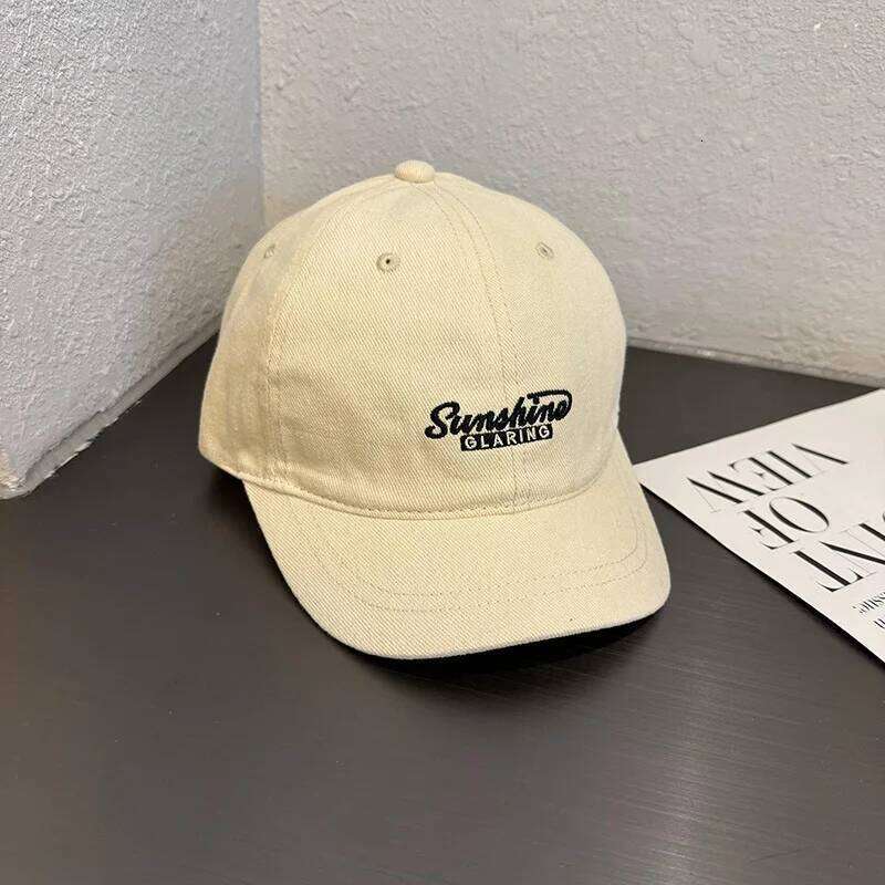 Solid Color Letter Embroidery Duck Tongue Cap For Men Women Short Brim Baseball Casual Adjustable Unisex Sun Hat Y260115