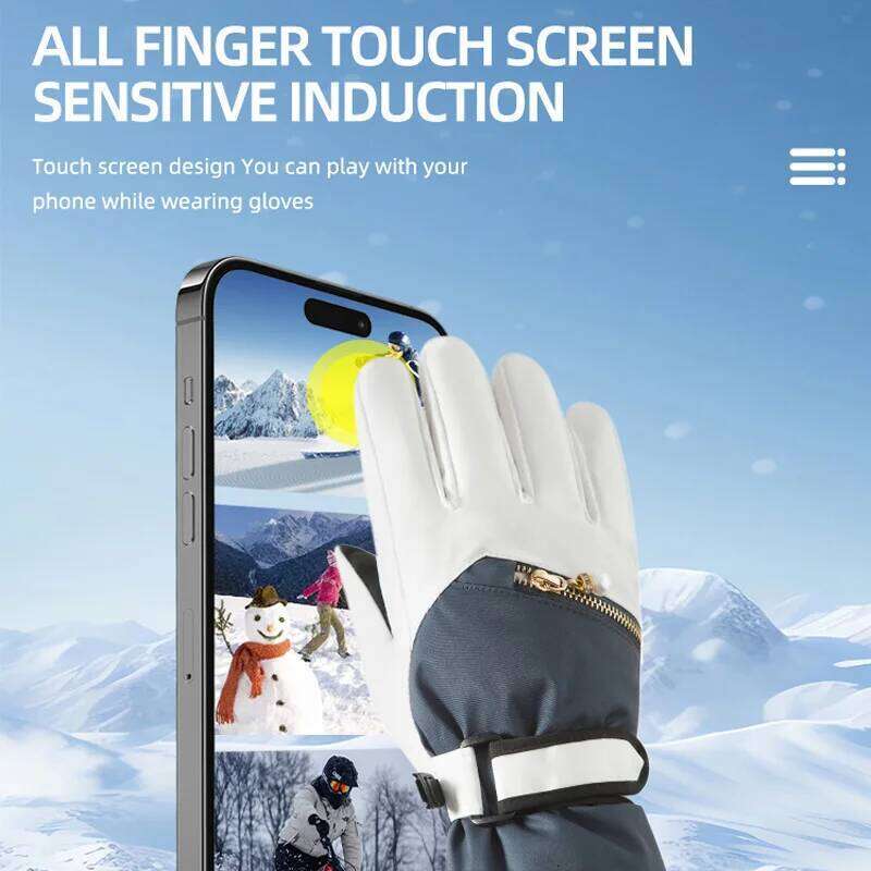 Fashion Warm Ski Mittens Thickened Windproof Outdoor Sports Women's Winter Cycling Gloves Y260115