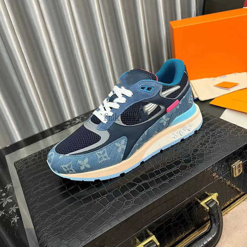 Designer RUN AWAY Sneakers Mens shoes Fashion mesh suede stitching casual sneakers mens outdoor jogging 1.9 07