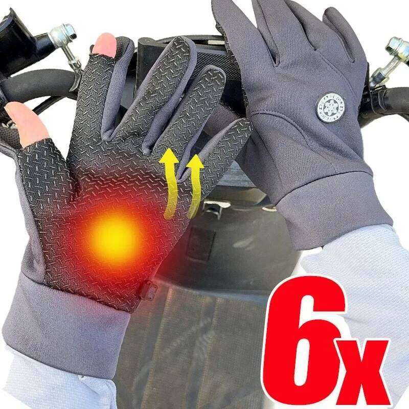 Sports Bike Winter Touchscreen for Outdoor Cycling Motorcycle Running Windproof Warm Gloves Unisex Thermal Y260115