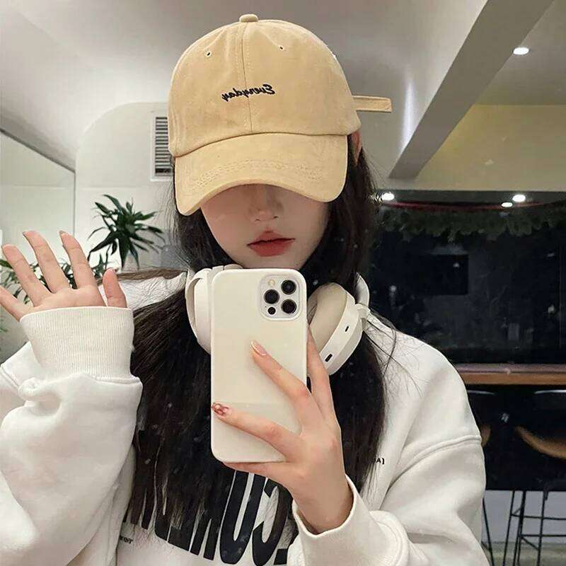 Solid Color Embroidery Women Baseball Adjustable Snapback Peaked Cap Men Outdoor Sports Sun Hat Visor Y260115