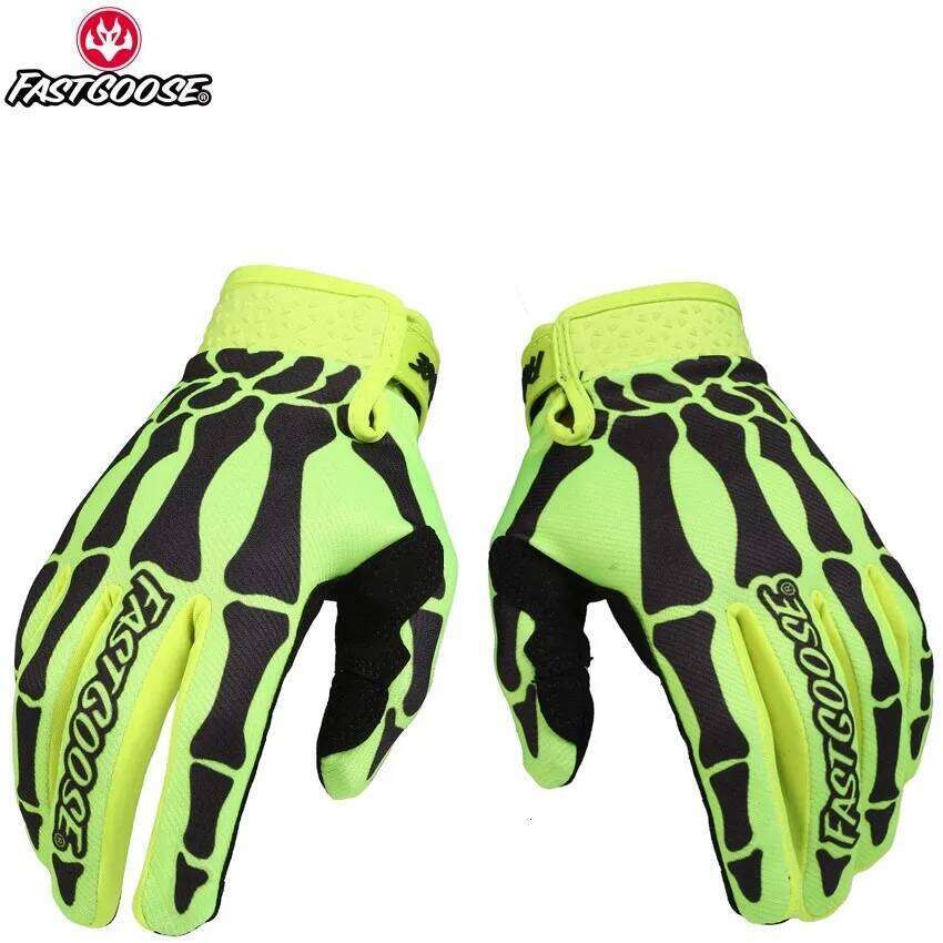 FASTGOOSE Skeleton Motorcycle Motocross Off Road MX BMX MTB ATV Guantes Moto Bicycle Touch Screen Cycling Sports Gloves A Y260115