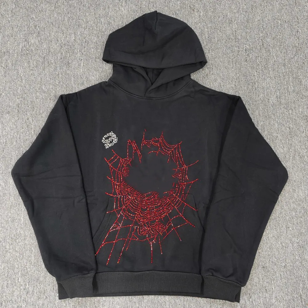 Sp5derhoodies Designer Hoodie Spiderhoodie Men's Hoodies 555 555 Cobweb Printed Graphic Hoodie High Quality Vintage Hip Hop Casual Loose Jumpers Pullover Fcd