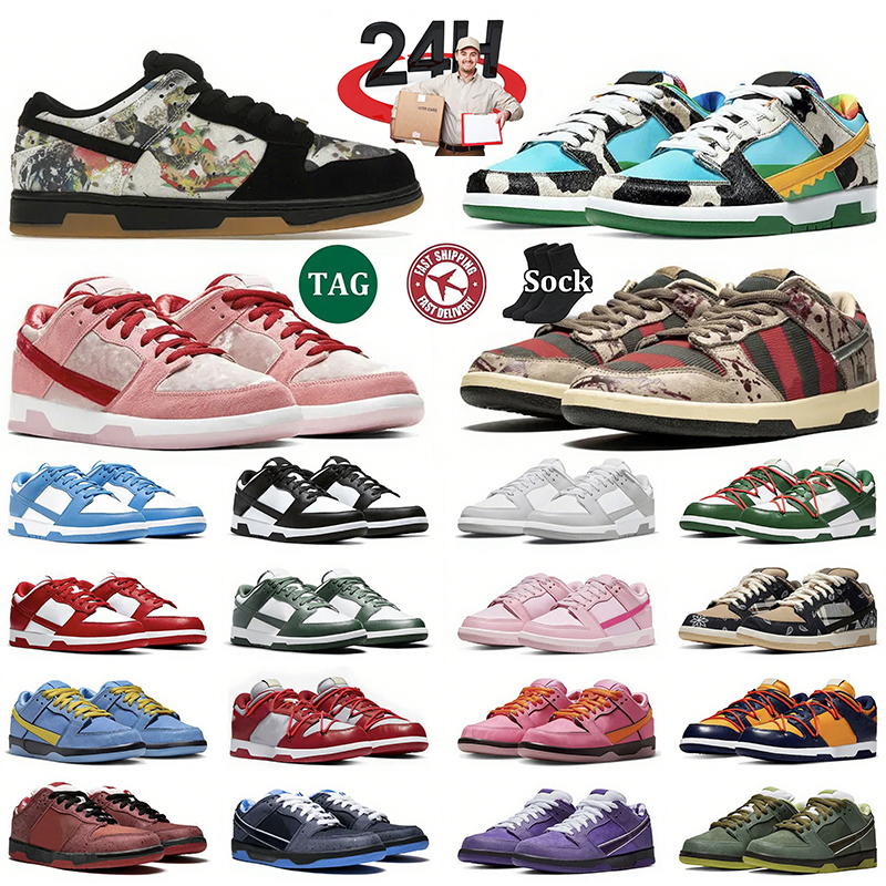 Designer Shoes dunksnike Running Sneaker for Men Women Panda White Triple Black Medium Olive Grey Fog Syracuse GAI Outdoor Mens Trainers Sneakers 36-47