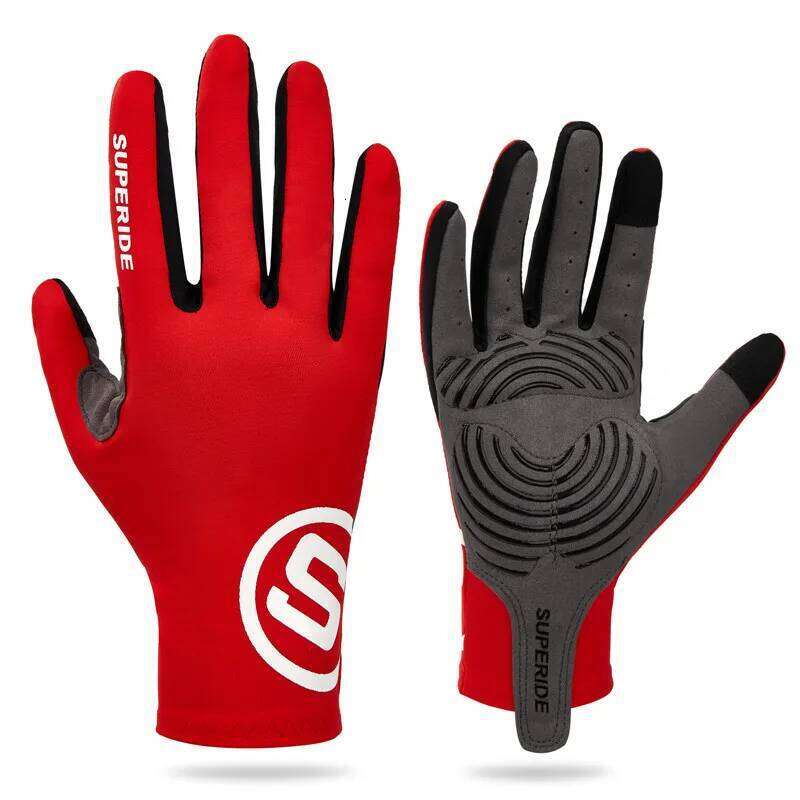 SUPERIDE Gel Padded Full Finger Cycling Men Women Breathable MTB Bicycle Sports Moisture Wicking Road Bike Gloves Y260115