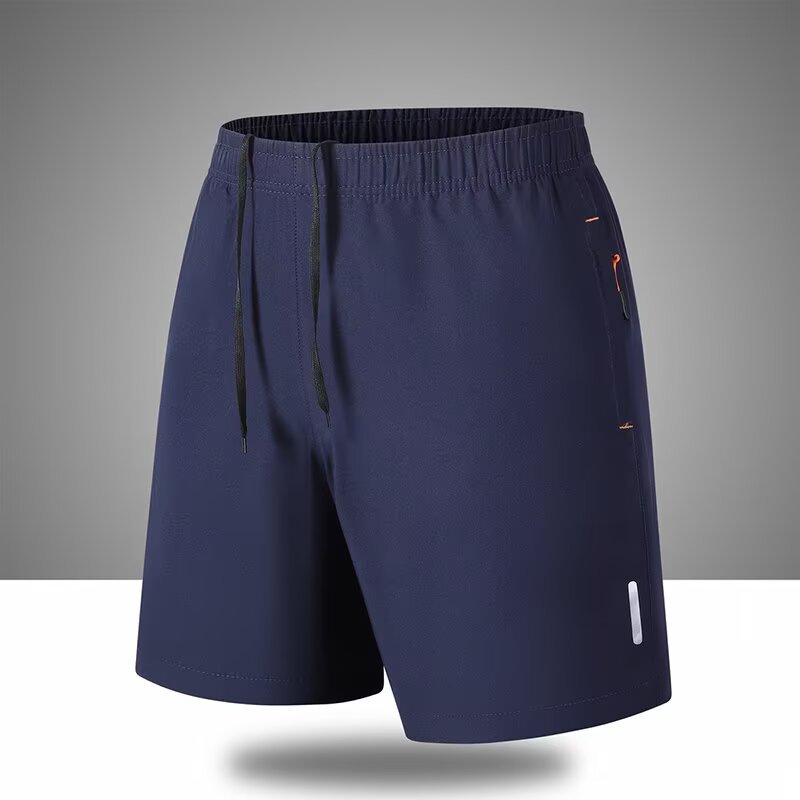 Men's Summer Minimalist New-Style Casual Shorts, Loose-Fit Athletic 5-inch Shorts, Ice Silk Cool-Touch Breathable Straight-Leg Pants