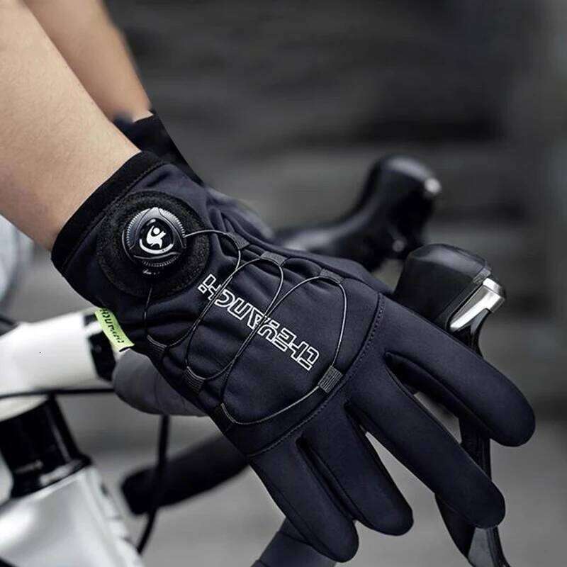 YANBIGUO Men's Winter Cycling With Touch Screen Adjustable Windproof Waterproof Gloves For Outdoor Motorcycle Skiing Y260115