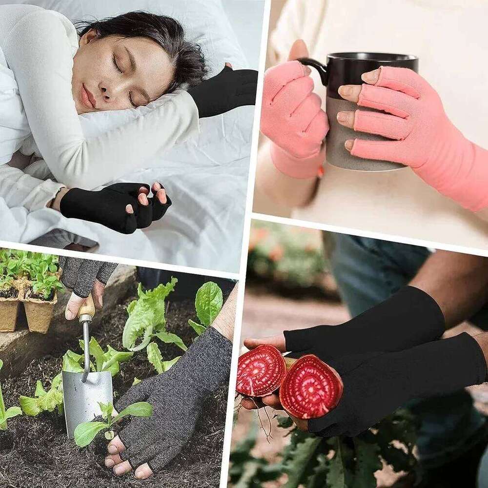 1Pair Arthritis Women Men, Carpal Tunnel, Rheumatiod, Tendonitis, Fingerless Hand Thumb Compression Gloves Y260115