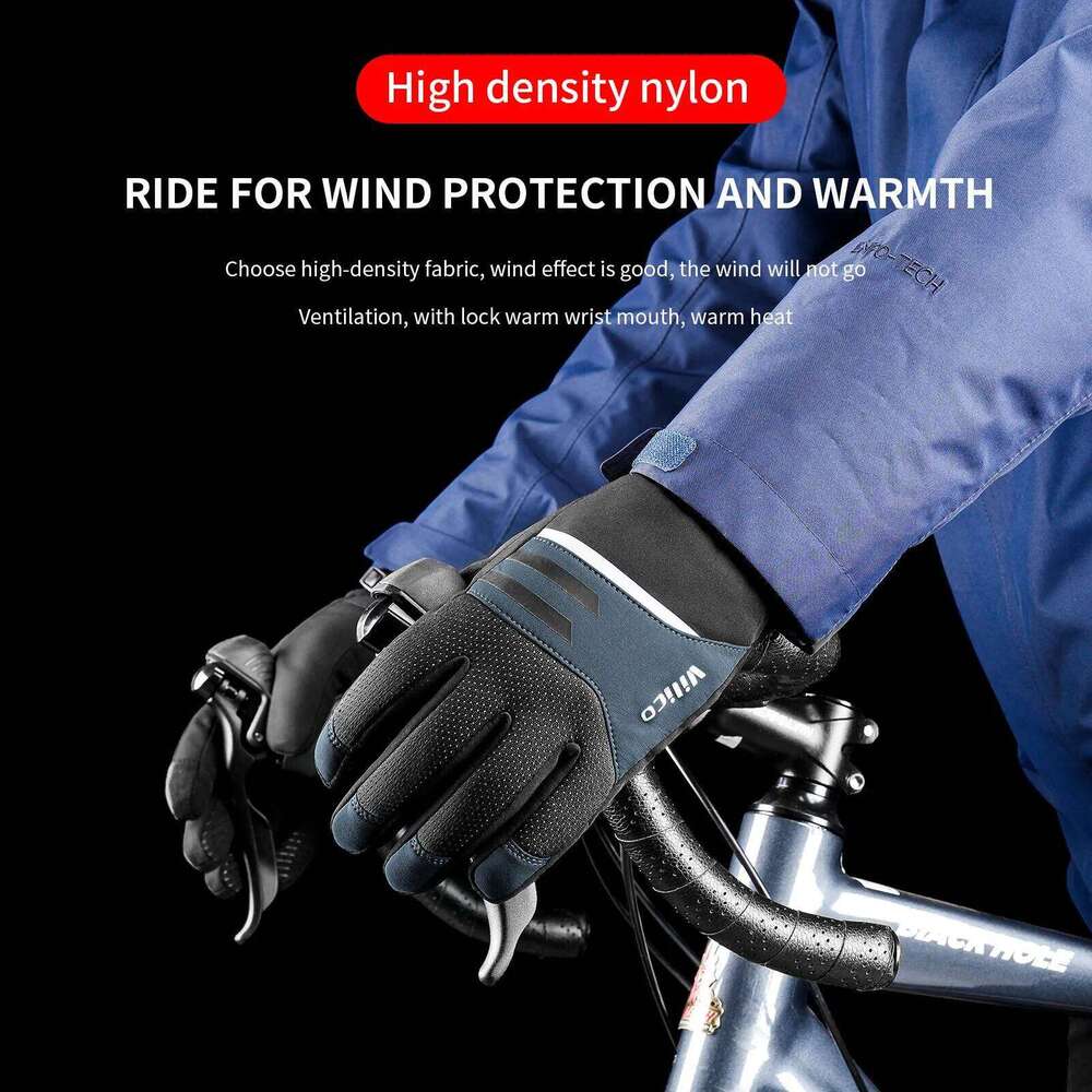 Motorcycle Handlebar Cover Winter Bike Windshield Cycling Windproof Warm Handle Thickened Gloves Y260115