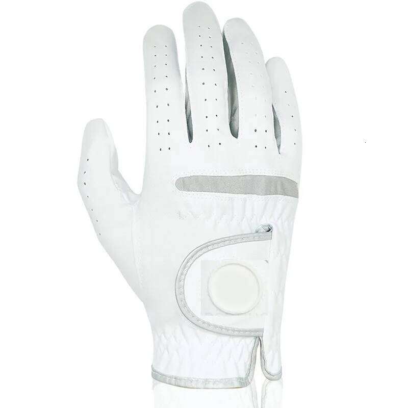 Pack 1 Pc Men's Left/Right Hand Soft Breathable Pure Sheepskin With Anti-slip Granules Gloves Golf Men Y260115
