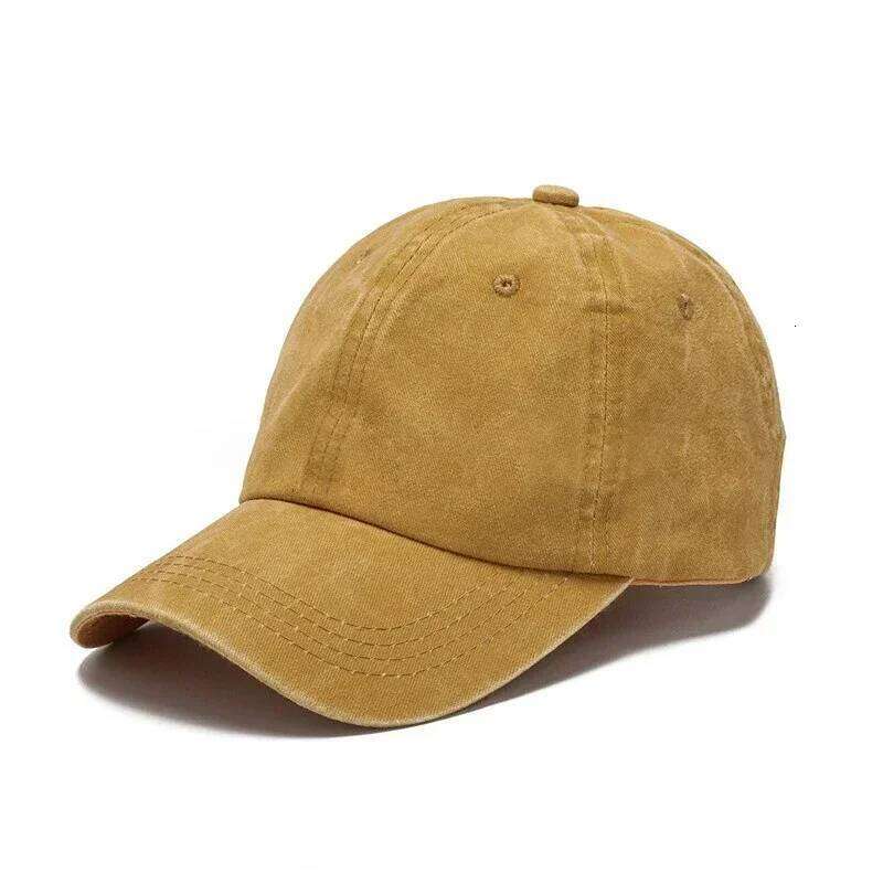 Solid Washed Denim Baseball Cap Vintage Unisex Cotton Sport Hat Outdoor Soft Top Breathable Versatile Sunshade Caps Women Men Y260115