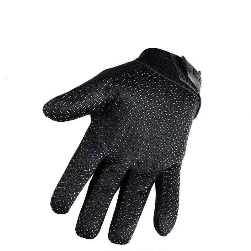 1Pair Outdoor Sports Tactical Protective Cool Motorcycle Technician Long Finger Men's Special Forces Anti-slip Gloves Y260115
