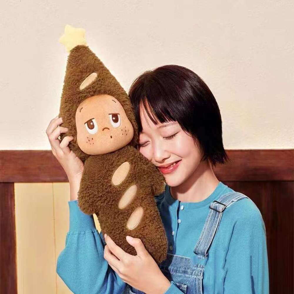 Star Person Baguette Plush Cute Large Pillow Doll Companion Toy