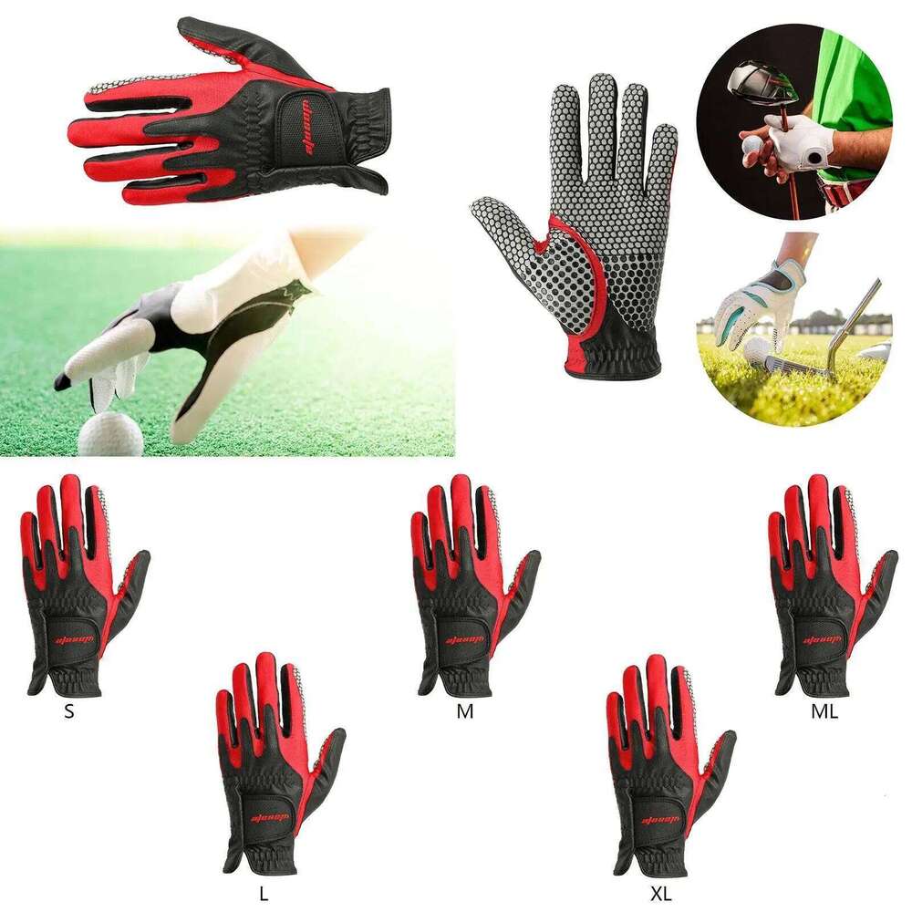 Men Sports Glove Shock Absorbing Soft Protection PU Leather Non Slip for Hiking Golf Swing Driving Snowboard Y260115