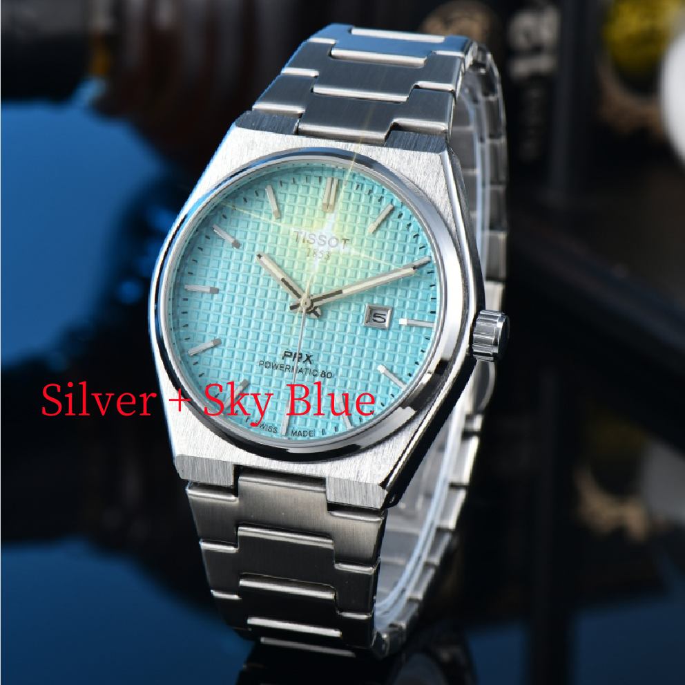 Designer watches Women's WatchesTISSOTSity 1853 PRX Watches automatic quartz Movement Luxury Business Wristwatch POWERMATIC 80 Designer Watches