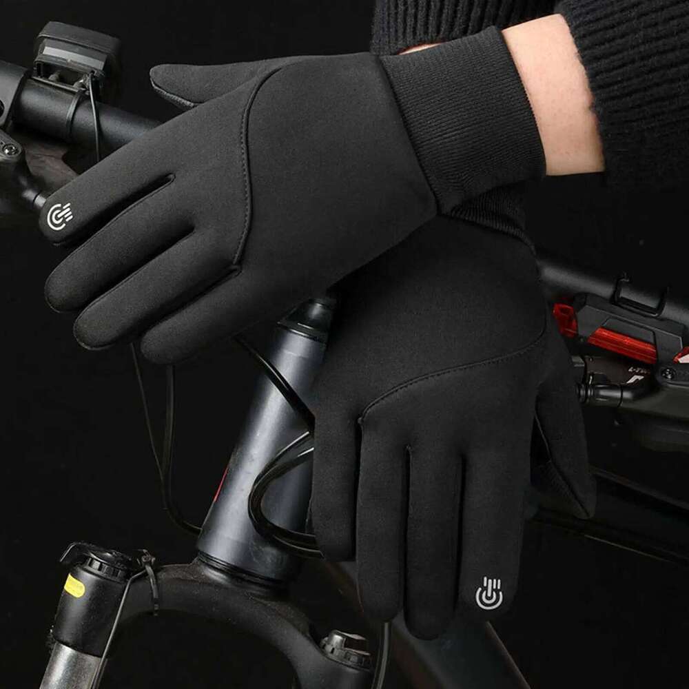 1 pair Men Electric Rechargeable USB Heated Gloves Hand Warmer Thickened Mitts for Snowboarding Camping Y260115