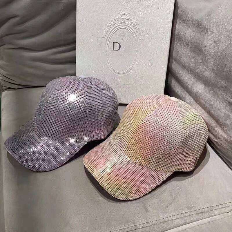 Gold 2023 new rhinestone empty luxury women's hat autumn fashion Baseball cap gorra hombre Y260115