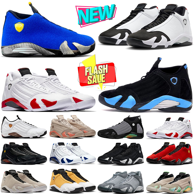 14 14s basketball shoes men Black Toe Particle Grey US Open Black White Green Last Shot Flint Grey mens trainers outdoor sneakers
