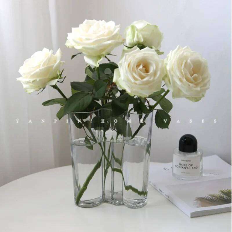 Creative Irregular Transparent Lake Glass Ins Vase Decoration Home C260116