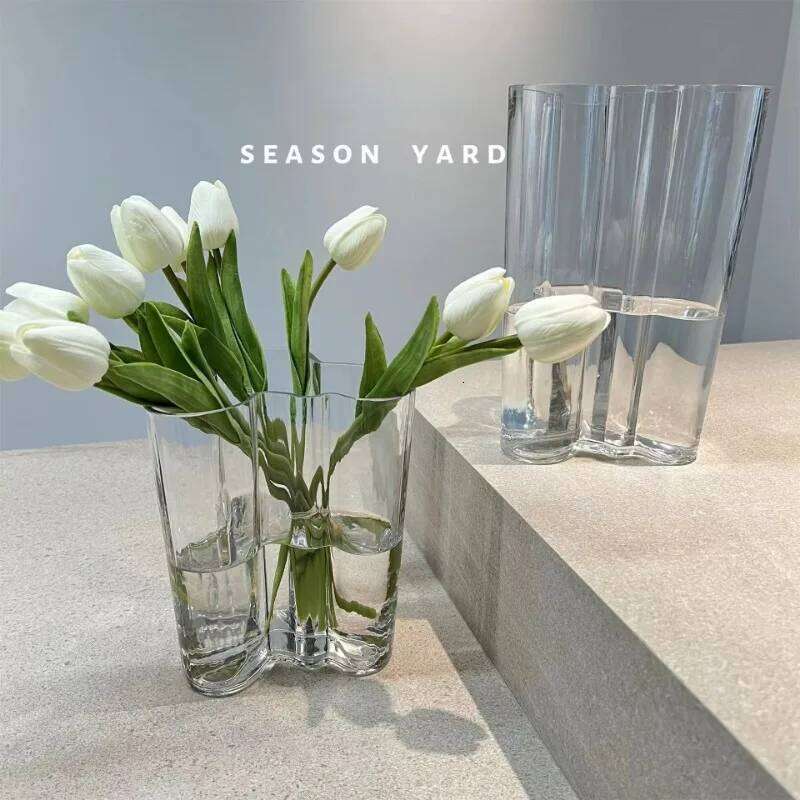 Creative Irregular Transparent Lake Glass Ins Vase Decoration Home C260116