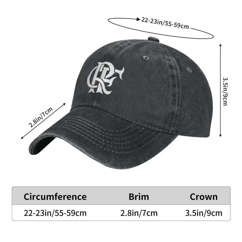 2023 New CR Flamengo Cap Cowboy Trucker Hats Big Size Baseball Man Caps Hat Women Men's Y260115