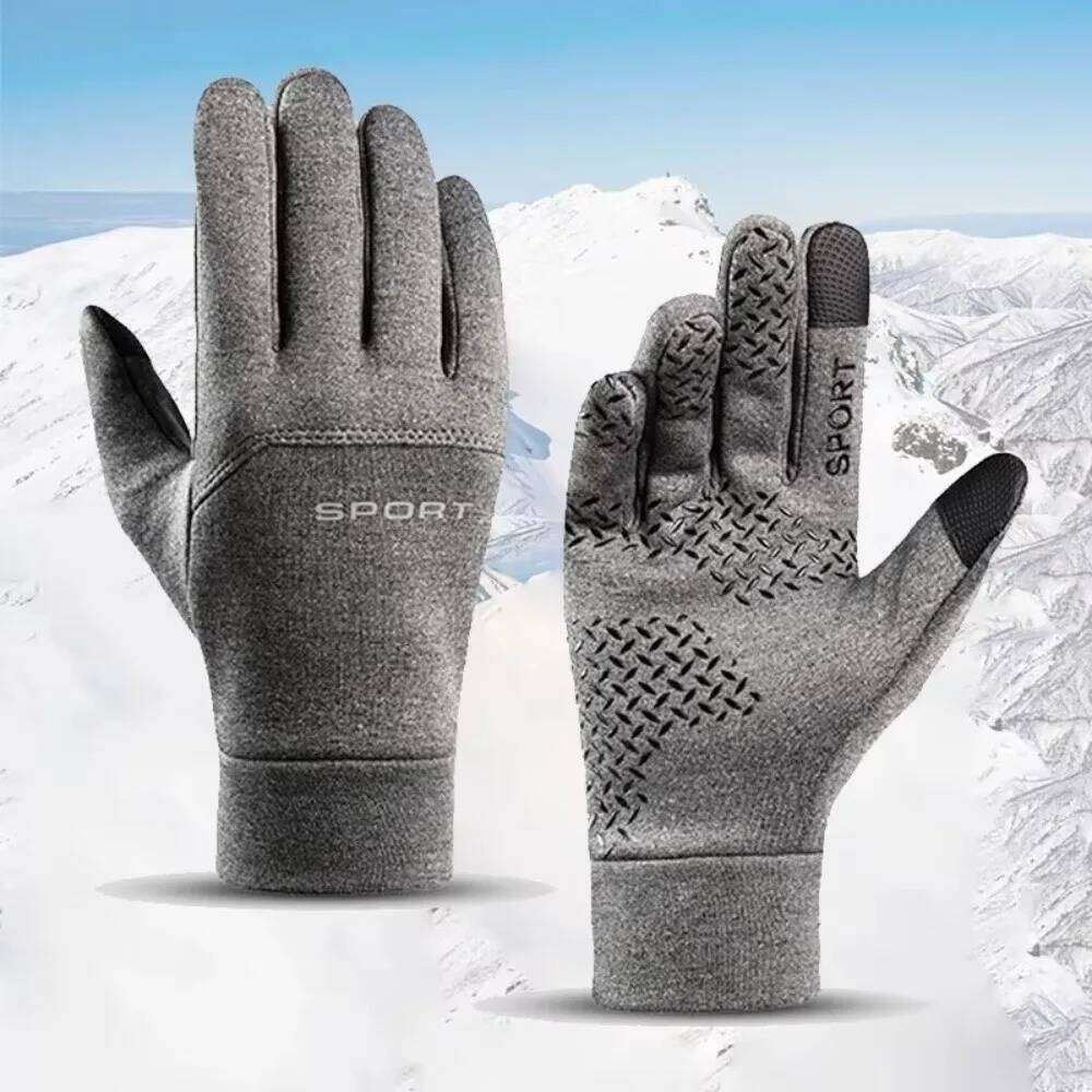 Waterproof Cycling Ski Windproof Non-Slip Touch Screen Full Fingers Cold-Proof Riding Gloves Winter Sports Y260115