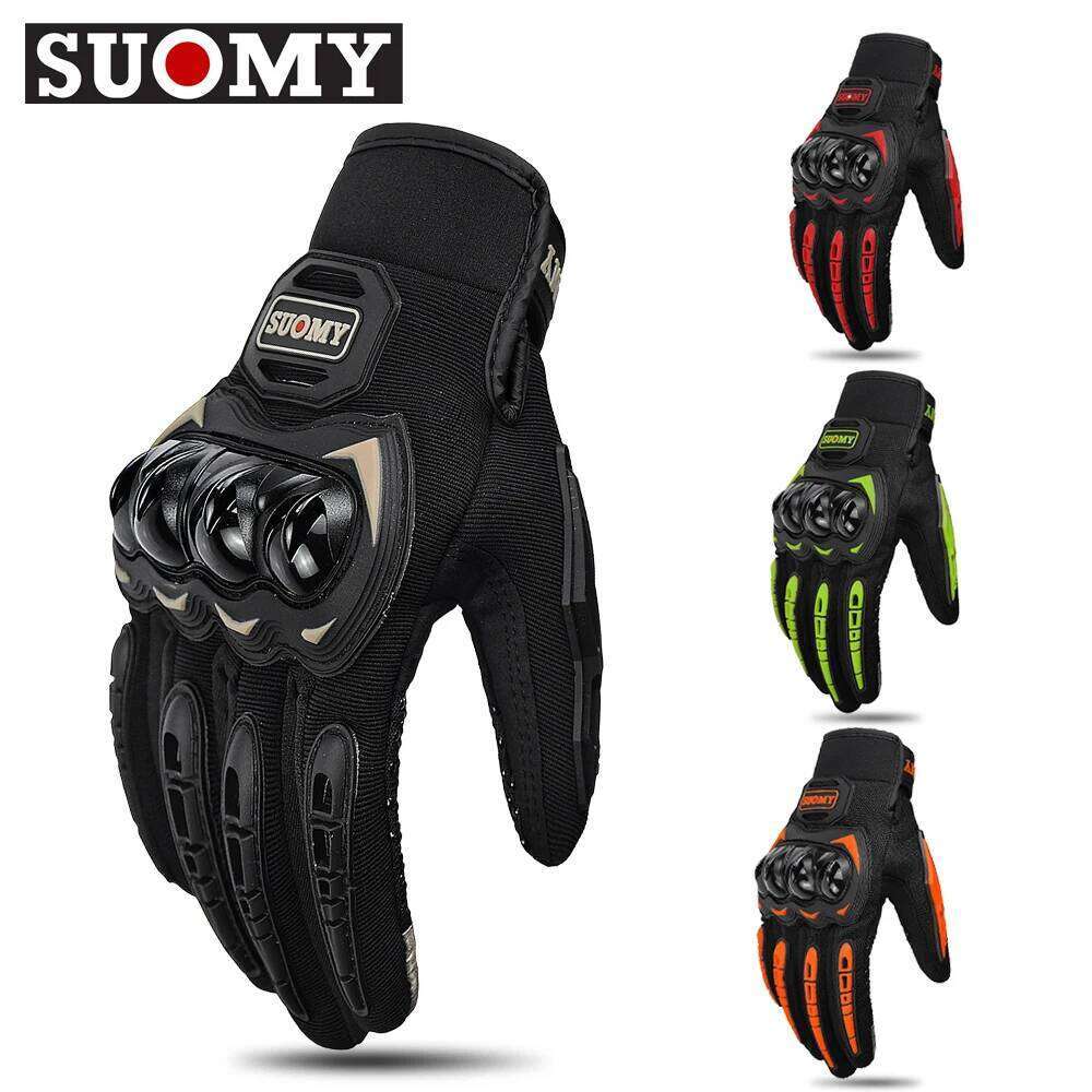 SUOMY Motorcycle Man Touchscreen Motocross Riding Hard Shell Protective Anti-fall Motorbike Gloves Wear-resistant Y260115