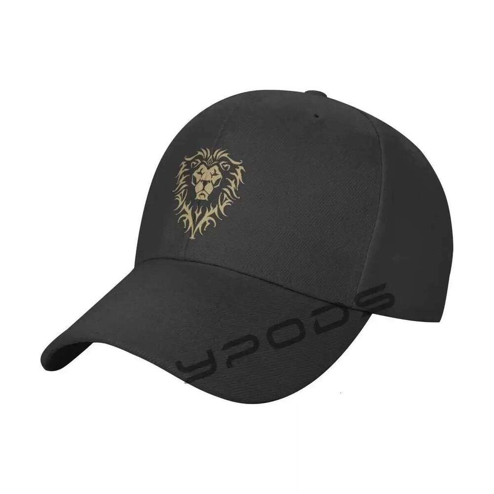 World Of Warcraft Lion Casual Baseball Cap for Women and Men Fashion Hard Top Caps Snapback Hat Unisex Y260115